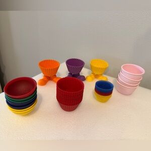 37 Silicone Muffin Cupcake Liners Reusable Baking Prep Cups Wilton KitchenAid